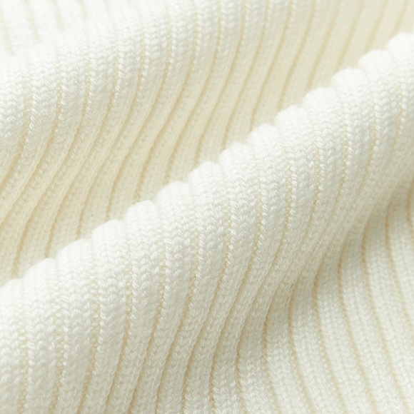 Commense Solid High Neck Split Ribbed Knit Two Pieces Skirt Set - Picture 11 of 16